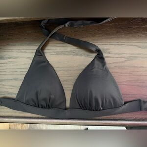 Victoria’s Secret Black Halter Push Up Swim Top Size Medium